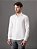 Camisa Masculina Manga Longa Slim Básica Branco - Imagem 4