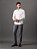 Camisa Masculina Manga Longa Slim Básica Branco - Imagem 1