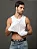 Regata Calvin Klein Jeans Masculina Logo Centralizado Branco - Imagem 4