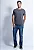 Camiseta Masculina Silk Relevo Guess Grafite - Imagem 1