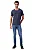 Camiseta Silk Relevo Guess Azul Escuro - Imagem 1