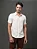 Camisa Masculina Espinha de Peixe Calvin Klein Off White - Imagem 4