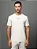 Camiseta Masculina Meia Malha Linen Calvin Klein Underwear Off White - Imagem 1