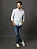 Camisa Masculina Slim Classic Check Calvin Klein Jeans Branco - Imagem 4