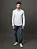 Camisa Masculina Slim Classic Check Calvin Klein Jeans Branco - Imagem 1