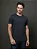 Camiseta Masculina Básica em Meia Malha Calvin Klein Azul Marinho - Imagem 4