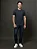 Camiseta Masculina Básica em Meia Malha Calvin Klein Azul Marinho - Imagem 2