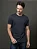 Camiseta Masculina Básica em Meia Malha Calvin Klein Azul Marinho - Imagem 3