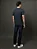 Camiseta Masculina Básica em Meia Malha Calvin Klein Azul Marinho - Imagem 5