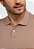 Polo Calvin Klein Slim Fit Logo Ck Caqui - Imagem 3