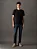 Camiseta Masculina Pima Manga Curta Calvin Klein Preto - Imagem 1