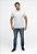 Camisa Polo Calvin Klein Slim Fit Logo Punho Branco - Imagem 1