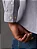 Camisa Manga Longa Slim Listrada Silk Logo Calvin Klein Jeans Azul Marinho - Imagem 3