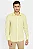 Camisa Manga Longa Slim em Linho Irlandês Amarelo Medio - Imagem 1
