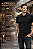 Polo Ellus Masculina Piquet Com Friso Preto - Imagem 4