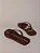 Chinelo Calvin Klein Jeans Logo Corrido Ck Marrom - Imagem 2