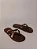 Chinelo Calvin Klein Jeans Logo Corrido Ck Marrom - Imagem 3
