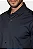 Camisa Manga Longa Slim em Tricoline Stretch Liso Marinho Escuro - Imagem 5