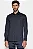 Camisa Manga Longa Slim em Tricoline Stretch Liso Marinho Escuro - Imagem 4