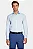 Camisa Aramis Manga Longa Slim em Tricoline Stretch Liso Azul Claro - Imagem 6