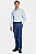 Camisa Aramis Manga Longa Slim em Tricoline Stretch Liso Azul Claro - Imagem 5