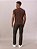 Camiseta Calvin Klein Masculina Tress Marrom - Imagem 4