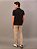 Polo Calvin Klein Slim Recorte Logo Ombro Preto - Imagem 4