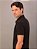 Polo Calvin Klein Slim Recorte Logo Ombro Preto - Imagem 3
