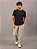 Camiseta Calvin Klein Logo Leather Preto - Imagem 1