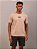 Camiseta Calvin Klein Masculina Logo CKJ Leather Caqui Medio - Imagem 1