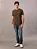 Camiseta Manga Curta Calvin Klein Jeans Masculino Logo Basico Peito Militar - Imagem 1