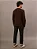 Camiseta Manga Longa Calvin Klein Jeans Masculino Calvin Klein Bordado Cafe - Imagem 4