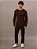 Camiseta Manga Longa Calvin Klein Jeans Masculino Calvin Klein Bordado Cafe - Imagem 3