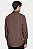 Camisa Manga Longa Slim Mini Xadrez Damero Chocolate Com Preto - Imagem 3