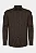 Camisa Manga Longa Slim Mini Xadrez Damero Chocolate Com Preto - Imagem 4