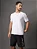 Camiseta Masculina de Algodão Básica No Peito Calvin Klein Jeans Branco - Imagem 1