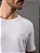 Camiseta Masculina de Algodão Básica No Peito Calvin Klein Jeans Branco - Imagem 2