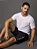 Camiseta Masculina de Algodão Básica No Peito Calvin Klein Jeans Branco - Imagem 3