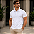 Camisa Polo Docthos Manga Curta Slim Piquet Branco - Imagem 1