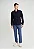 Camisa Docthos Slim Bambu Manga Longa Azul Premium Social - Imagem 4