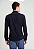 Camisa Docthos Slim Bambu Manga Longa Azul Premium Social - Imagem 3