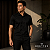 Camisa Docthos Slim Manga Curta Preta Bambu Original Confort - Imagem 4