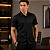 Camisa Docthos Slim Manga Curta Preta Bambu Original Confort - Imagem 2