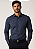 CAMISA DOCTHOS SLIM MANGA LONGA REPELENTE A LIQUIDO MICRO XADREZ AZUL NOITE - Imagem 1