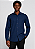 Camisa Aramis Manga Longa Slim Mini Xadrez Damero Azul Medio Com Marinho - Imagem 1