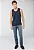 Regata Calvin Klein Jeans Masculina Chest CK Logo Azul Marinho - Imagem 1