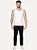 Regata Calvin Klein Jeans Masculina Chest CK Logo Branco - Imagem 3