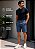 Bermuda Docthos Masculina Midle Azul Casual Premium Elastano - Imagem 5