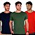 Kit Camisetas Bruder - Vermelha, Verde e Marinho - Imagem 1