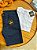 Kit Bermuda Sarja Marinho + Camiseta Cotton Pima Branca Bruder - Imagem 1